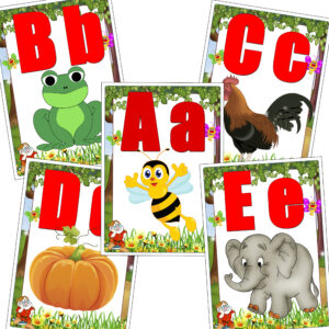 Set planse didactice Literele (format A5 - A4)