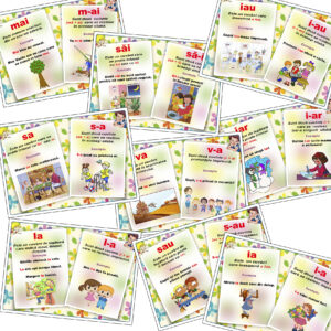 Set 9 planse didactice Ortograme 01 (format A4 - A3)