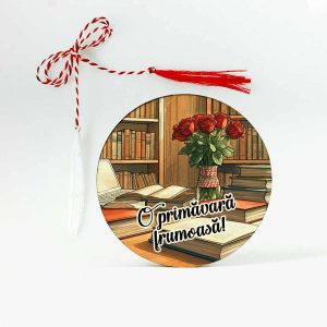 Martisor personalizat Bibliotecară