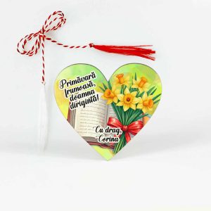 Martisor cu narcise pentru profesoare diriginta cu narcise galbene