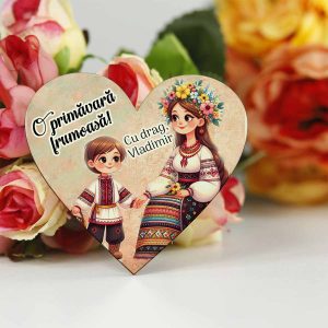 Mărțișor magnet tradițional cu băiat