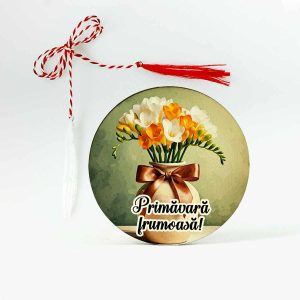Mărțișor cu flori de frezie