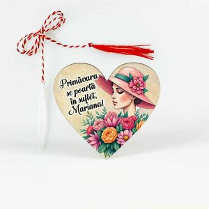 Mărțișor cu nume pentru fete