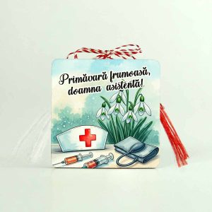 Martisor personalizat asistentă medicală