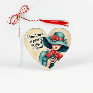 Mărțișor cu nume pentru fete