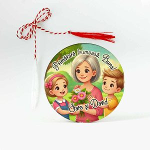 Mărțișor personalizat pentru bunica