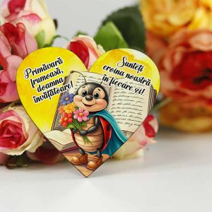 Mărțișor cu personaj Super Buburuză pentru Educatoare sau Învățătoare