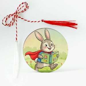 Mărțișor cu super iepuras pentru copii