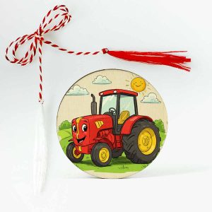 Mărțișor copii, tractor