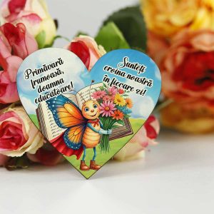 Mărțișor personalizat Super Futuras pentru Educatoare sau Învățătoare