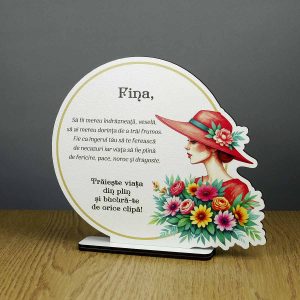 Surprinde-ți fina cu un trofeu MDF personalizat, un cadou elegant și plin de emoție! Perfect pentru 8 Martie, aniversări sau orice altă ocazie specială, acest trofeu va deveni o amintire prețioasă plină de dragoste și apreciere!