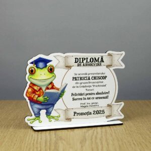 Trofeu personalizat - model broscuță