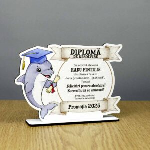 Trofeu personalizat - model Delfin
