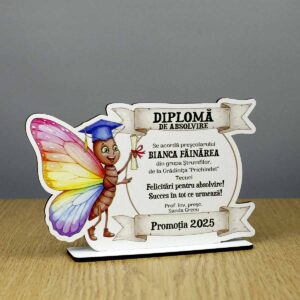 Trofeu personalizat - model Fluturaș