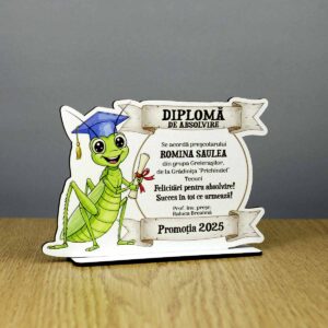Trofeu personalizat - model Greieraș