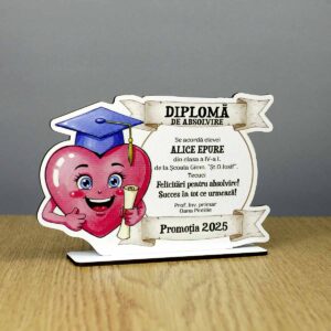 Trofeu personalizat - model Inimă
