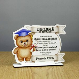 Trofeu personalizat - model ursuleț