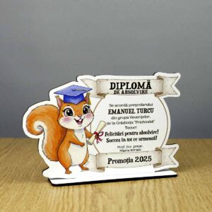 Trofeu personalizat - model Veveriță