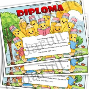 Diploma absolvire - model Creioane