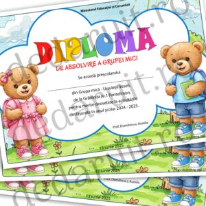Diploma scolara - model Ursuleti