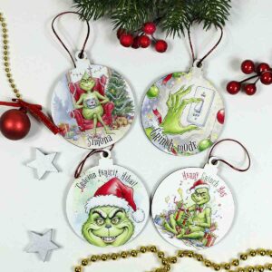 Glob personalizat pentru prieteni – Grinch | Cadou Crăciun