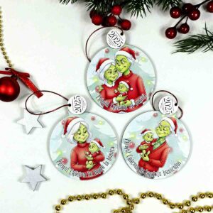 Glob personalizat pentru bunici – Grinch | Cadou Crăciun