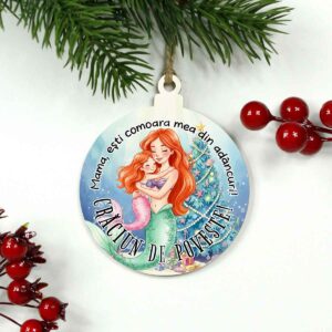 Glob personalizat pentru Mama – Mica sirenă | Cadou Crăciun