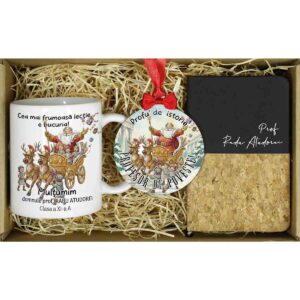 Set Cadou Personalizat Craciun Profesor Istorie