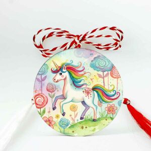 Mărțișor cu unicorn pentru copii, cadou magic de 1 Martie