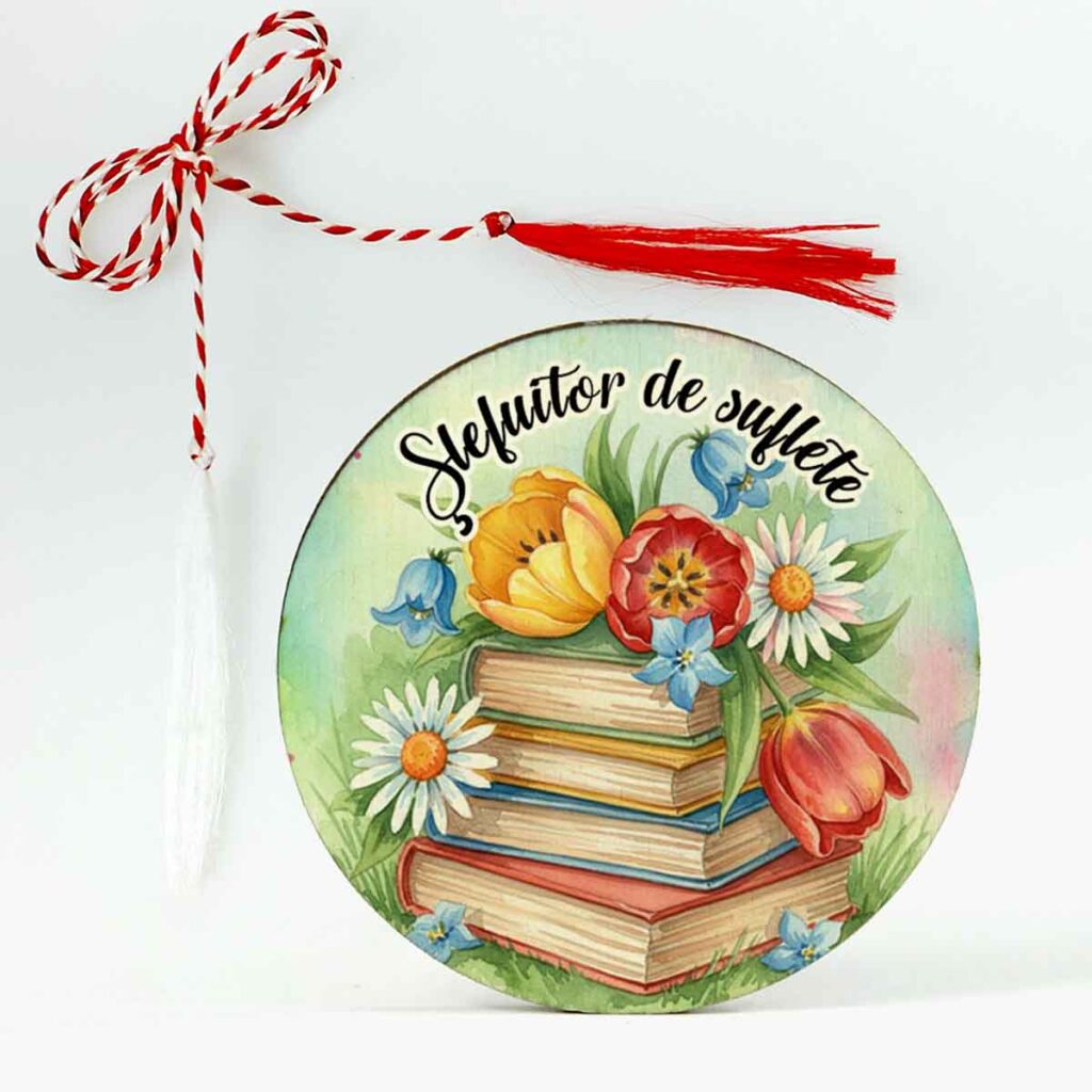 Mărțișor personalizat pentru profesoara de limba română, cadou educativ de 1 Martie