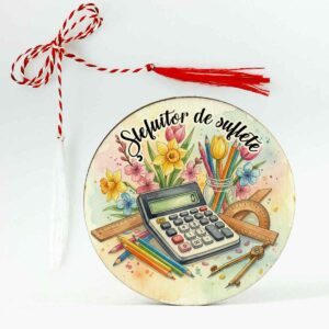 Mărțișor personalizat pentru profesoara de matematică, cadou de 1 Martie