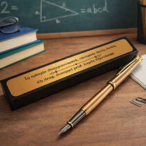 Cadou pentru profesoară stilou DACO în cutie personalizată elegantă