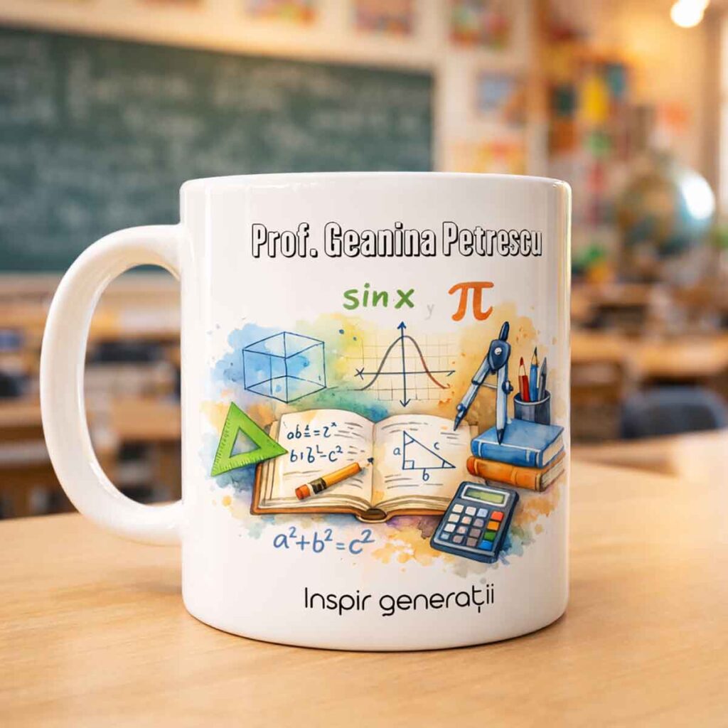 cana cadou profesoare matematica mesaj amuzant Dedaruit