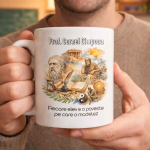 Cană cadou pentru profesori Proful de filosofie – cadou personalizat Dedaruit