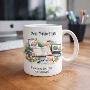 cana personalizata profesor contabilitate cu nume cadou Dedaruit