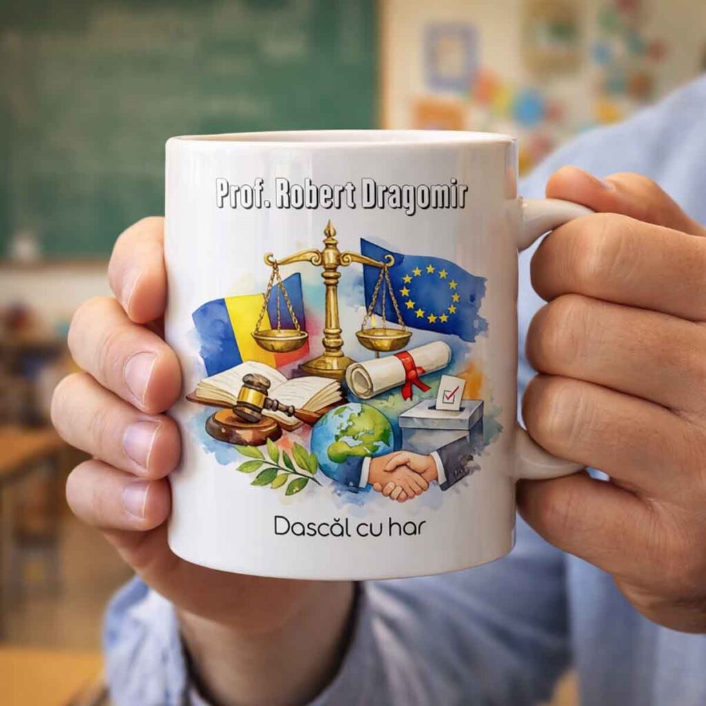 cana profesor educatie civica personalizata cadou Dedaruit