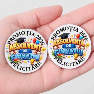 Insigna absolventi gimnaziu cadou final an Dedaruit