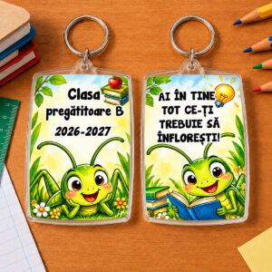 Breloc personalizat Clasa Greierașilor pentru început de an școlar, școală sau grădiniță