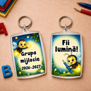 Breloc personalizat Grupa Licuricilor, cadou pentru copii la început de an școlar sau grădiniță
